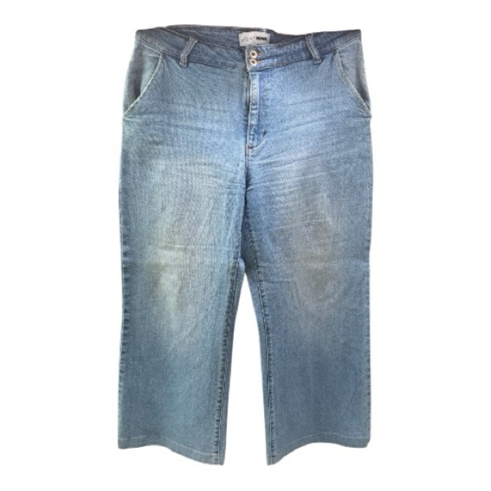 FashionNova Wide Leg Blue Jeans